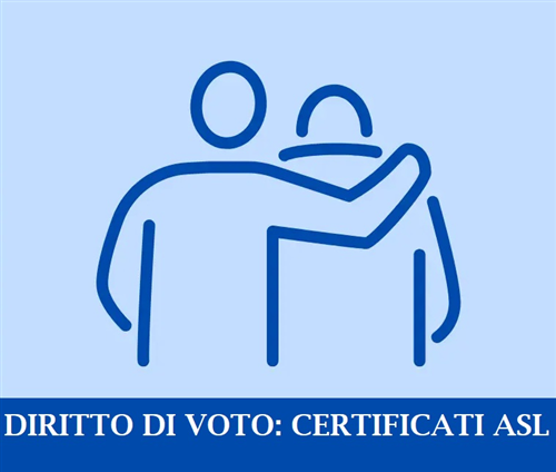 Elezioni amministrative del 7 e 8 giugno 2026: Certificati ASL