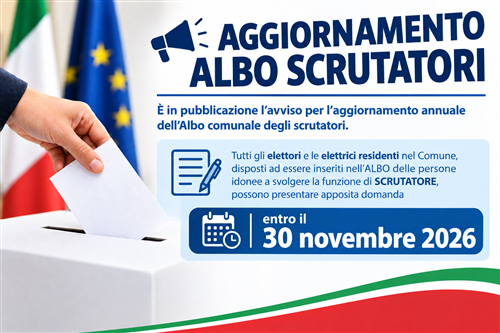 Aggiornamento Albo Scrutatori 2026