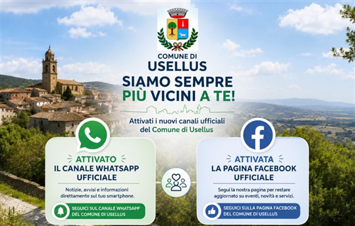 Pagine Social Ufficiali del Comune di Usellus